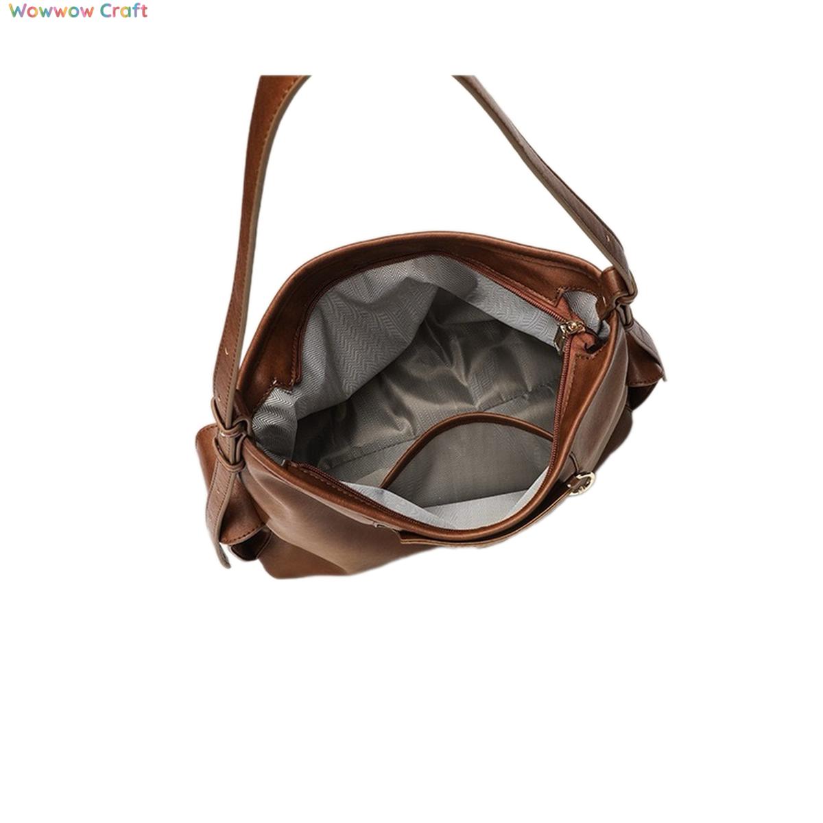Shoulder Bags,Totes,Leather Bags,Black Brown Trendy Casual Leather Tote Bag - Crossbody Shoulder Bag